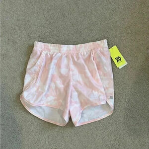 New with tags all in motion pink camo lined athletic sports shorts